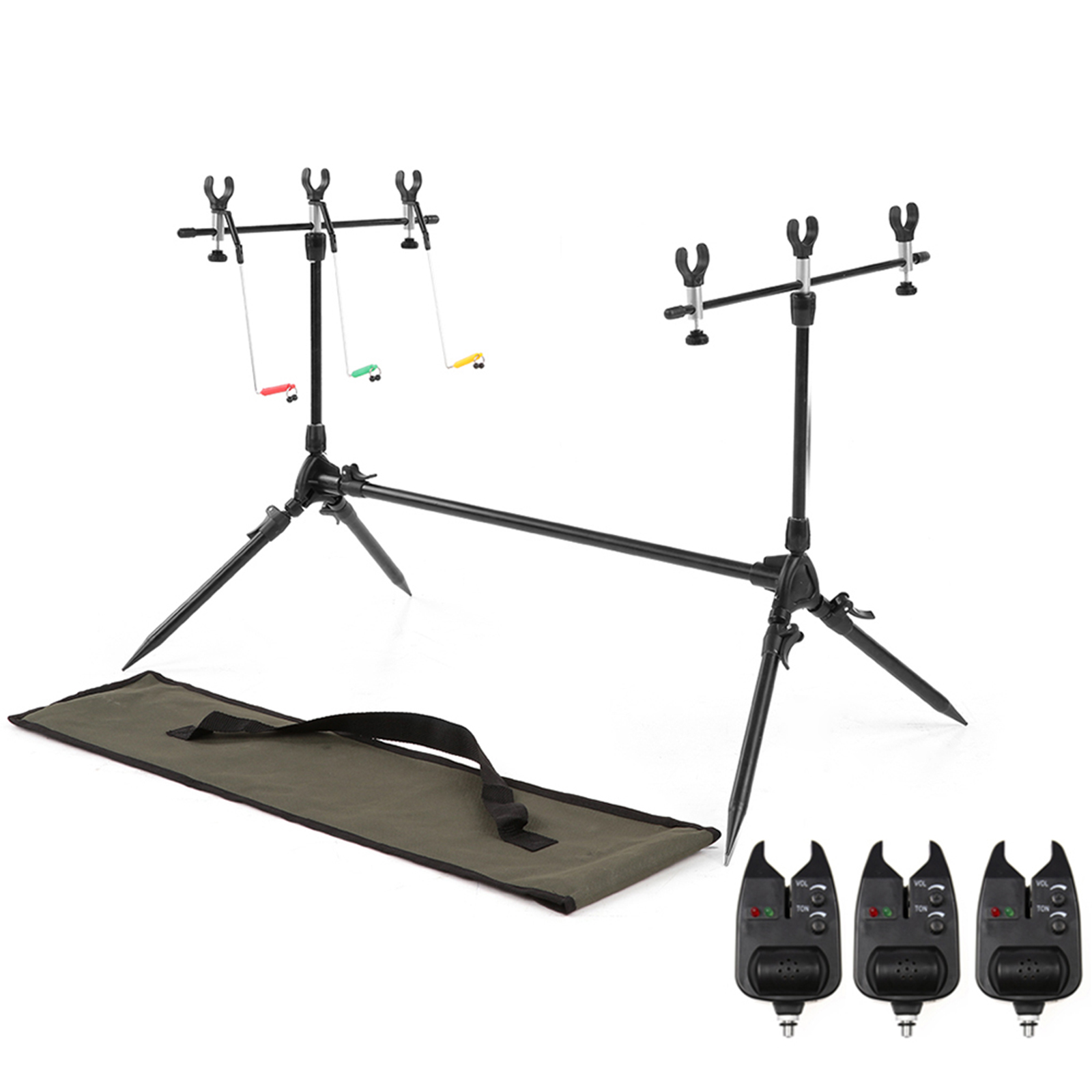 Bite Alarm - Lixada 3-in-1 canna da pesca Pod